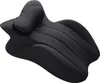 A black wedge-shaped pillow with a headrest, isolated on a white background. Produktbild-Vorschau