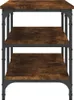 vidaXL Lavice na boty kouřový dub 100x38,5x49 cm materiál Náhled obrázku produktu 6