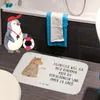 Mr. & Mrs. Panda Badematte Alpaka Fahne - Weiß - Geschenk, Produktbild-Vorschau 3