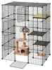 VEVOR Katzenkäfig 3-stöckig 71,1 x 71,1 x 104,1 cm DIY Produktbild-Vorschau 1