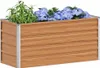vidaXL Hochbeet Hellbraun 100 x 40 x 45 cm Verzinkter Stahl Produktbild-Vorschau 2