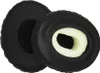 Two black headphone ear pads are shown, one on top of the other. Podgląd zdjęcia produktu