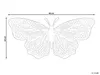 BELIANI Dekofigur Gold aus Aluminium Schmetterling Form 40 Produktbild-Vorschau 3