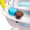 4iQ Carrello girello in legno per gelateria su ruote Anteprima dell’immagine prodotto 2