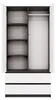 Szafa wnękowa 90 cm TAAVI - antracyt / biel Podgląd zdjęcia produktu 5