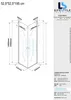 Glaszentrum Hagen 52.5x52.5x195 cm  Douchecabine Altbau Productafbeelding-voorbeeld 2