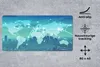 MuchoWow® Schreibtischunterlage Weltkarte - Netzwerk - Blau Produktbild-Vorschau 2