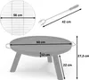 Záhradný krb s roštom 60 cm Berdsen BD-881 Náhľad obrázku produktu 3