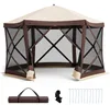 COSTWAY Pop up Pavillon für 6-8 Personen, Faltpavillon mit Produktbild-Vorschau 1