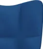 vidaXL Poltrona relax in velluto blu Anteprima dell’immagine prodotto 6