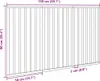 vidaXL Skládací plot pro psy 3 panely bílý 150 cm topolové Náhled obrázku produktu 7