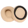 Two beige ear pads for headphones are shown against a white background. Podgląd zdjęcia produktu