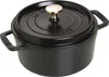 Staub Round Cast Iron Pot - Black  1.7 ltr Náhľad obrázku produktu 1