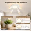ZMH Led soffitto 4 fiamme soffitto spot GU10 camera da Anteprima dell’immagine prodotto 5