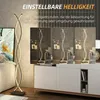 HOMCOM LED Stehlampe Wohnzimmer Dimmbar 144 cm Stehleuchte Produktbild-Vorschau 5