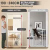 Meulbaty Extra hohes Katzengitter 180 cm – Doppelflügeltür Produktbild-Vorschau 8