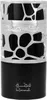 A black and silver perfume bottle with an ornate silver cage-like design. Podgląd zdjęcia produktu