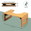 Tabouret de toilette Eluno, repose-pieds en bambou, peu Voir les images du produit 7