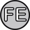 A close-up of the letters 'FE' inside a gray circle with a black border. Podgląd zdjęcia produktu