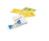 A board game with cards, a notepad, a pencil, and a timer. Produktbild-Vorschau