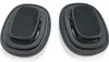 Two black ear pads for headphones are shown against a white background. Produktbild-Vorschau