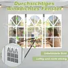 QEENTOE, gazebo da giardino 3x6 metri, grigio, tenda in Anteprima dell’immagine prodotto 5