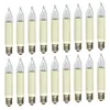 A collection of small, candle-shaped light bulbs arranged in rows against a white background. Produktbild-Vorschau