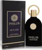 A black perfume bottle and its packaging are displayed against a white background. Voir les images du produit