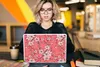 MuchoWow® Laptop Aufkleber Sticker Cover Muster - Blumen - Produktbild-Vorschau 5