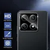 Close-up of a smartphone camera module with protective glass, surrounded by feature icons and text. Produktbild-Vorschau