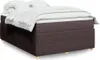 Boxspringbett mit Matratze Dunkelbraun 160x200 cm Stoff Produktbild-Vorschau 2