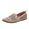 Gemini Damen Slipper Leder Mokassin floral Blumen Cutouts Produktbild-Vorschau 7