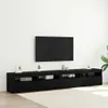 vidaXL TV-Schrankset 3 stk. Schwarz Eichen-Optik Produktbild-Vorschau 2
