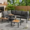Ensemble de mobilier de jardin comprenant un canapé d'angle Voir les images du produit 1
