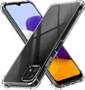 Two transparent phone cases are shown diagonally, one in front of the other, against a white background. Produktbild-Vorschau