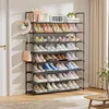 OYREL stojak na buty 8 półek czarny na 32-40 par - Podgląd zdjęcia produktu 2