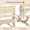 Banc de jardin Outsunny Banc 2 places Banc en bois Design Voir les images du produit 5