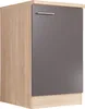 Spülenunterschrank Küchenschrank 50 cm Eiche Sägerau Grau Produktbild-Vorschau 1