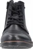 A close-up, front-facing view of a black leather boot. Produktbild-Vorschau