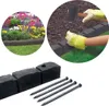 A collage showing garden edging being installed and a close-up of the product. Produktbild-Vorschau