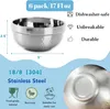 Sada 6 nerezových misek (18/8) – 12,7 cm, s dvojitou stěnou Náhled obrázku produktu 2