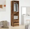 vidaXL Šatní skříň vzhled starého dřeva 50x50x200 cm Náhled obrázku produktu 3