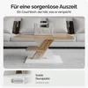 CASARIA® Couchtisch Weiß Eiche Holz Stauraum Ablage Produktbild-Vorschau 5