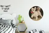 MuchoWow® Aluminium Wandkreis Ein Malteser mit einem roten Produktbild-Vorschau 3