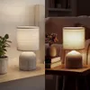Nachttischlampe E14 Stoffschirm Tischlampe Kabelschalter Produktbild-Vorschau 9