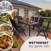CASARIA® Gartenmöbel Set 8 Stühle mit WPC Tisch 180x80cm Produktbild-Vorschau 9