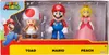 Jakks Nintendo Super Mario-figuren: Toad, Mario, Peach Productafbeelding-voorbeeld 2