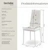 tectake® Set Esszimmerstuhl Julien gepolstert mit Produktbild-Vorschau 7