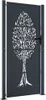 VIDAXL -Porta 105x205 cm con design ad albero in acciaio Anteprima dell’immagine prodotto 1