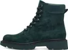 A single green suede lace-up boot is shown against a white background. Produktbild-Vorschau